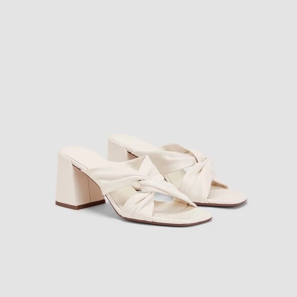 Everlane The Day Twist Heel in Cream - Picture 1 of 9